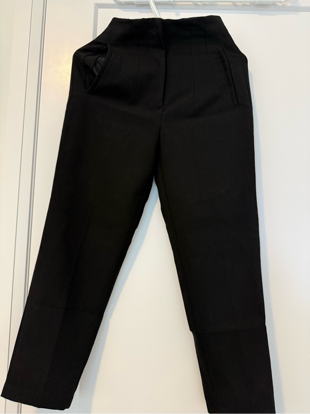 Zara Black Women's High-Waist Tailored Pants